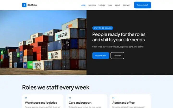 Web para empresa de personal