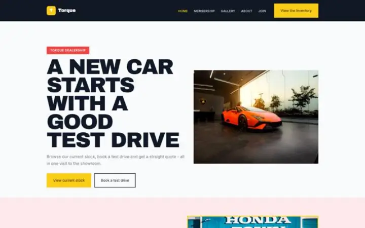 Web para concesionario