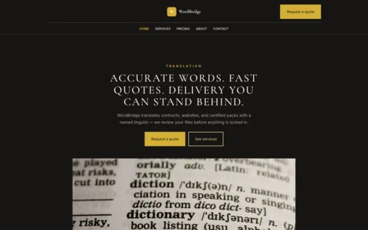 Web para traducción
