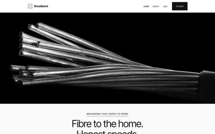 Web para proveedor de internet