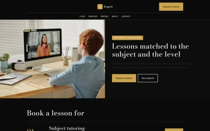 Web para clases particulares