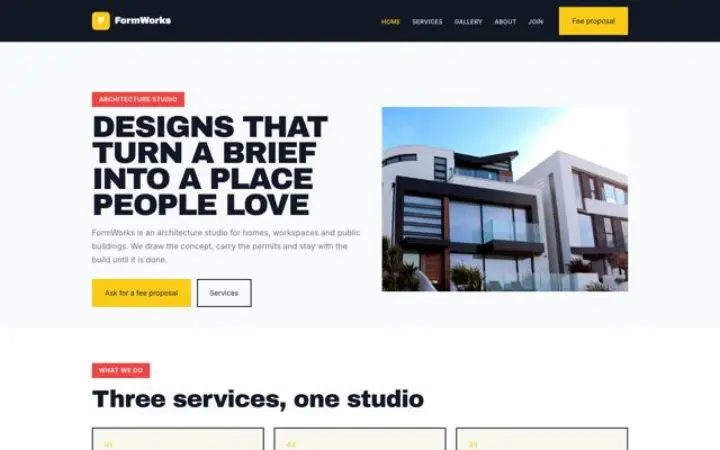Web para arquitectura