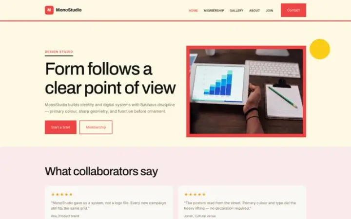 Web para estudio de diseño