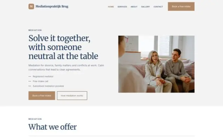 Web para mediación