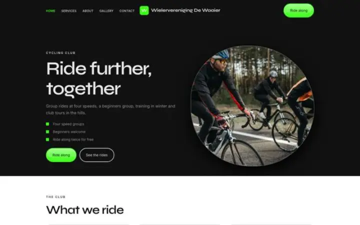 Web para club ciclista