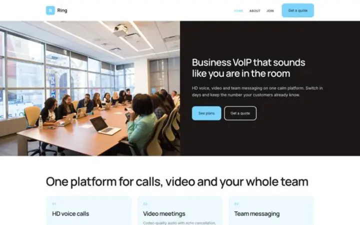 Web para voip