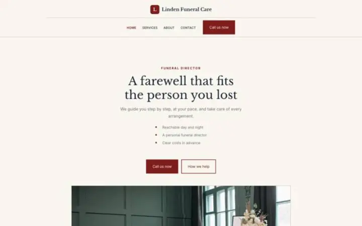 Web para funeraria