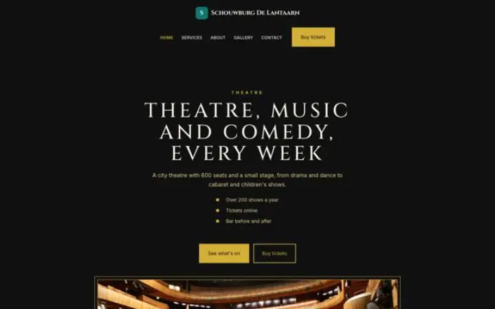 Web para teatro