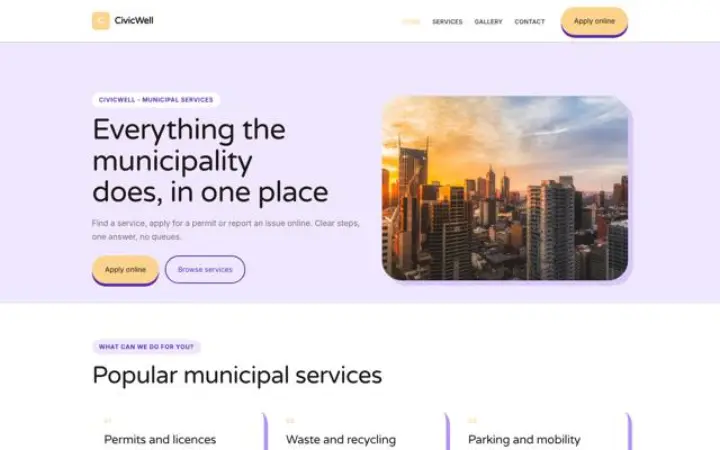 Web para ayuntamiento
