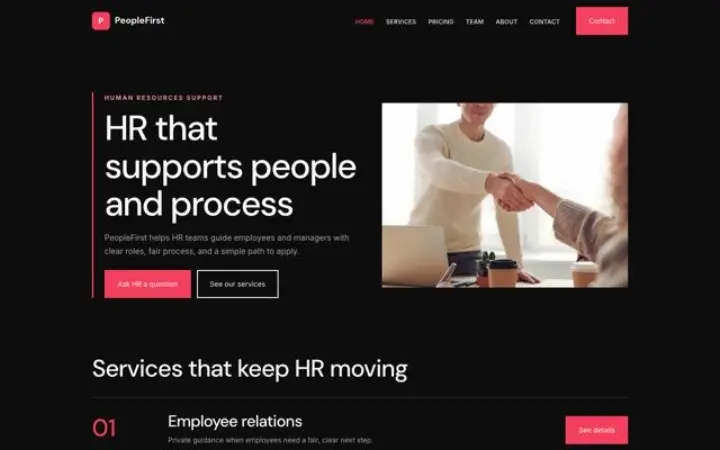 Web para recursos humanos