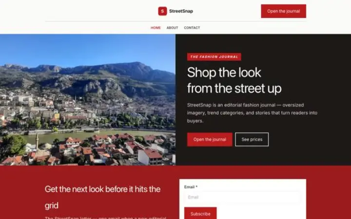 Web para moda