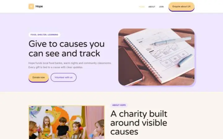 Web para ong