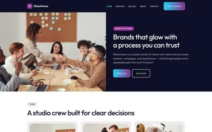 Web para estudio creativo