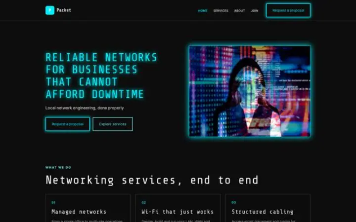 Web para redes