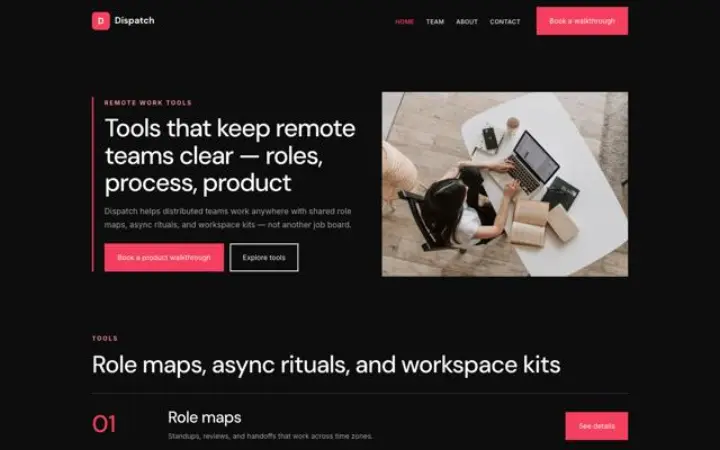 Web para herramientas remotas