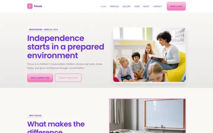 Web para montessori