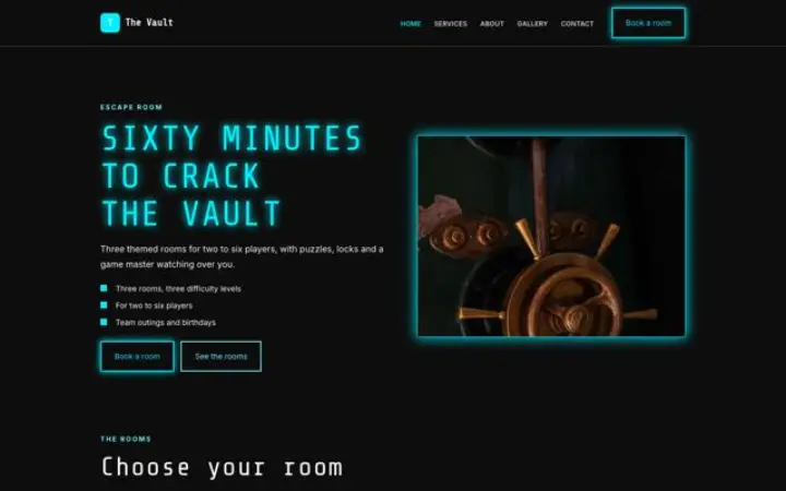 Web para escape room