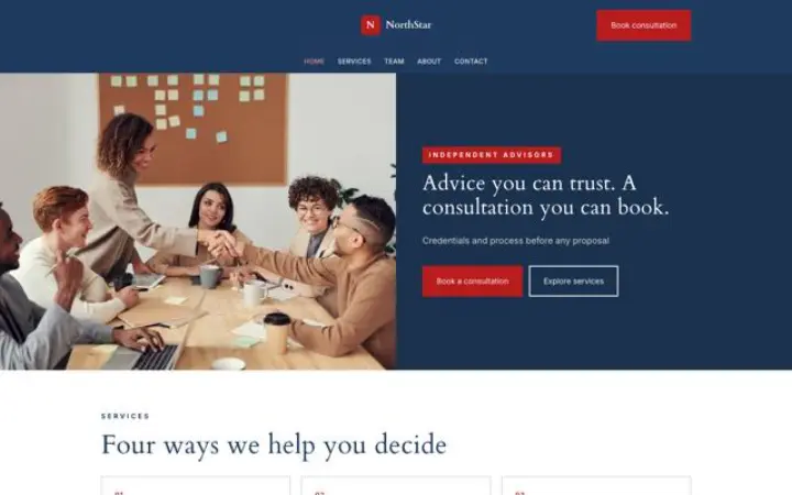 Web para asesoría