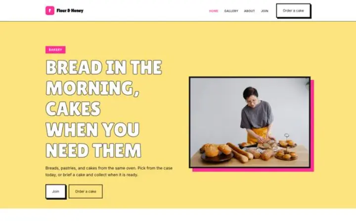 Web para panadería