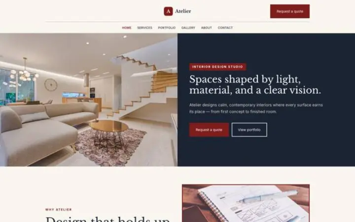 Web para interiorismo