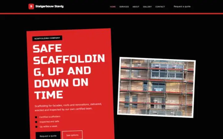 Web para empresa de andamios