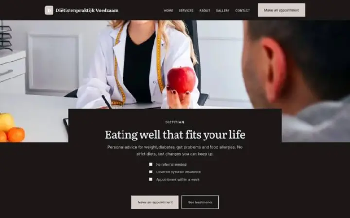 Web para dietista