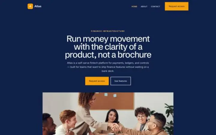 Web para fintech