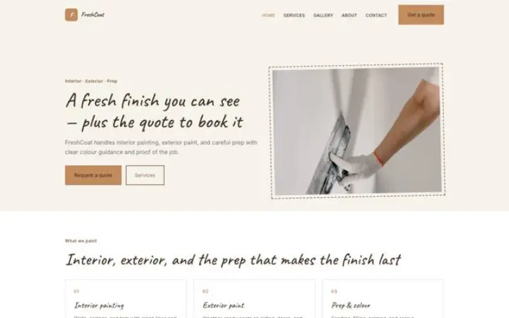 Web para pintura