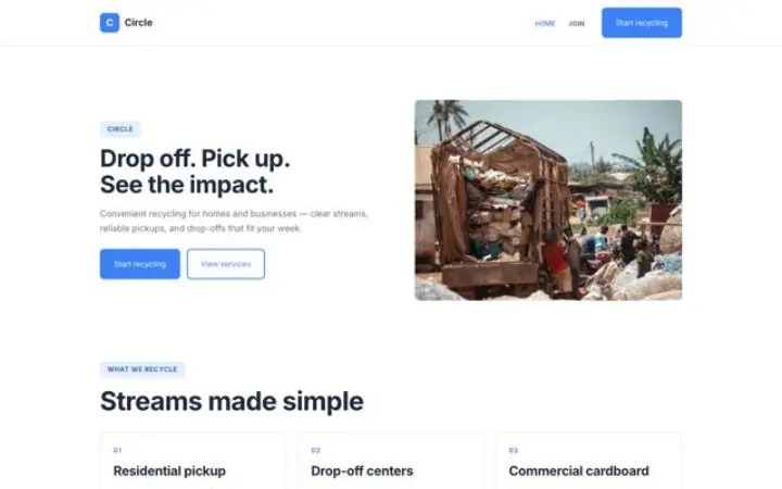 Web para reciclaje