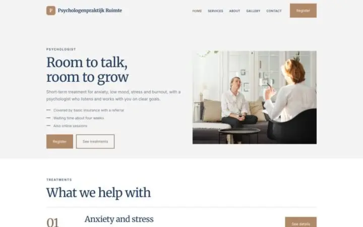 Web para psicología