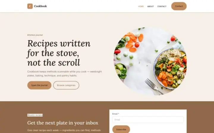Web para recetas
