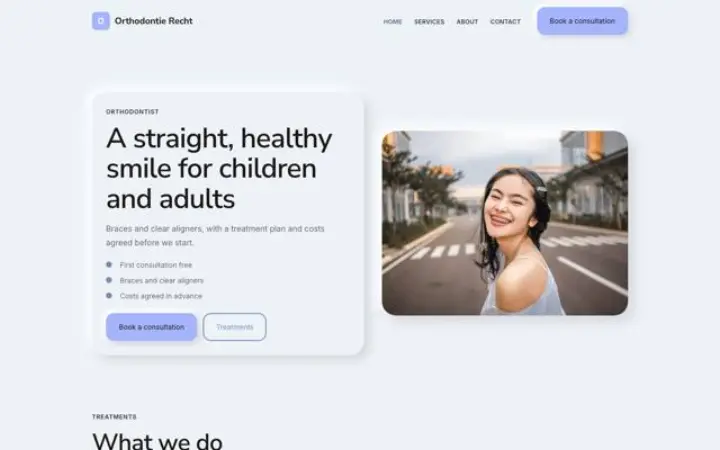 Web para ortodoncia