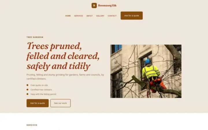 Web para arboricultura