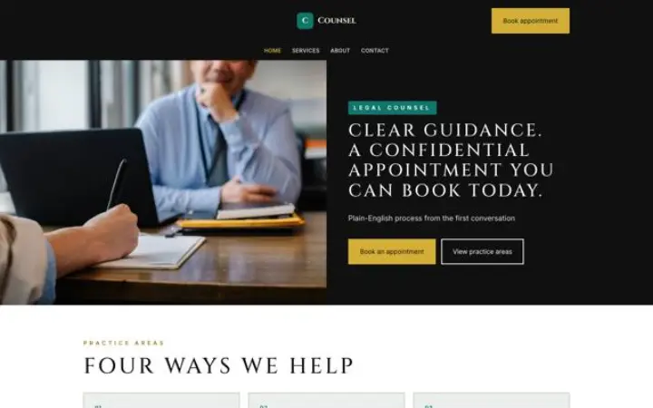 Web para abogados