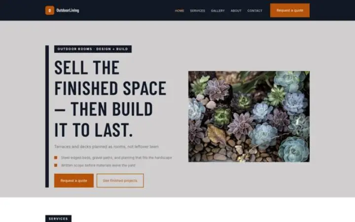 Web para jardinero