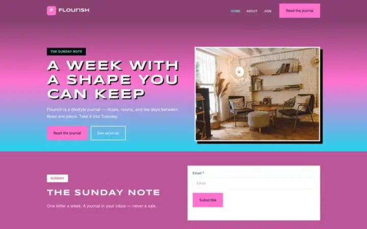 Web para estilo de vida