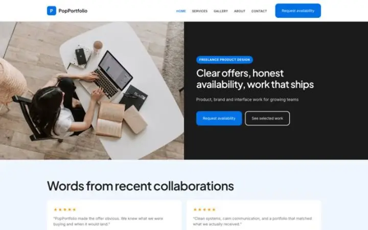 Web para freelance