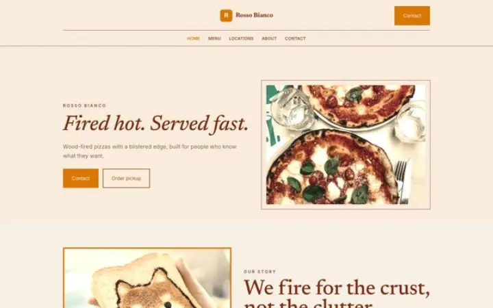 Web para pizzería