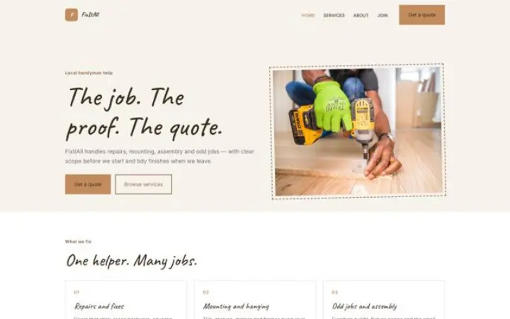 Web para manitas