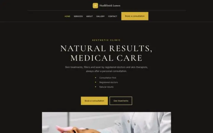 Web para clínica estética