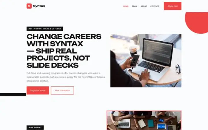 Web para bootcamp de programación
