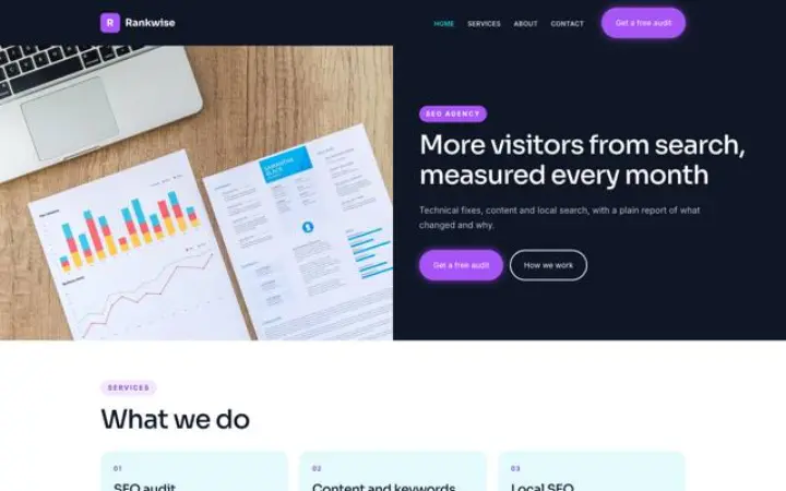 Web para agencia seo