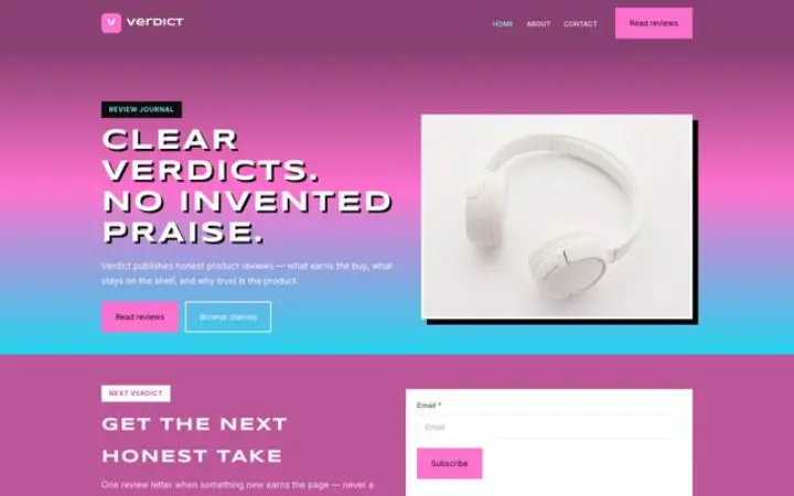 Web para reseñas
