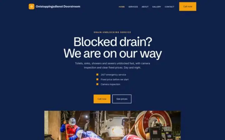 Web para desatascos