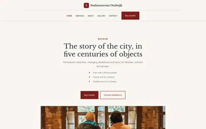 Web para museo