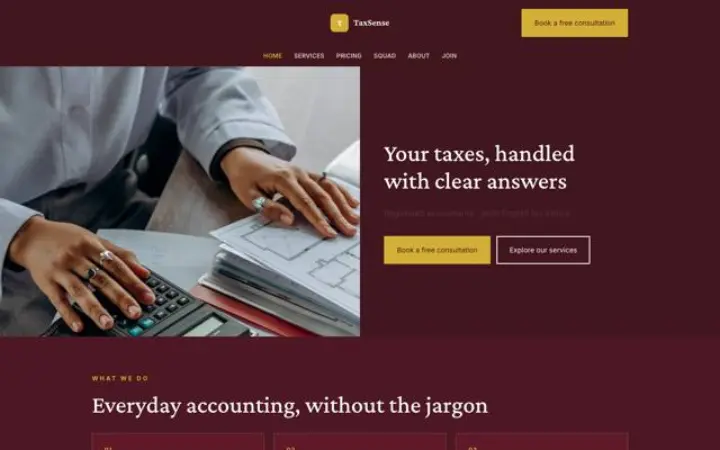 Web para asesoría contable
