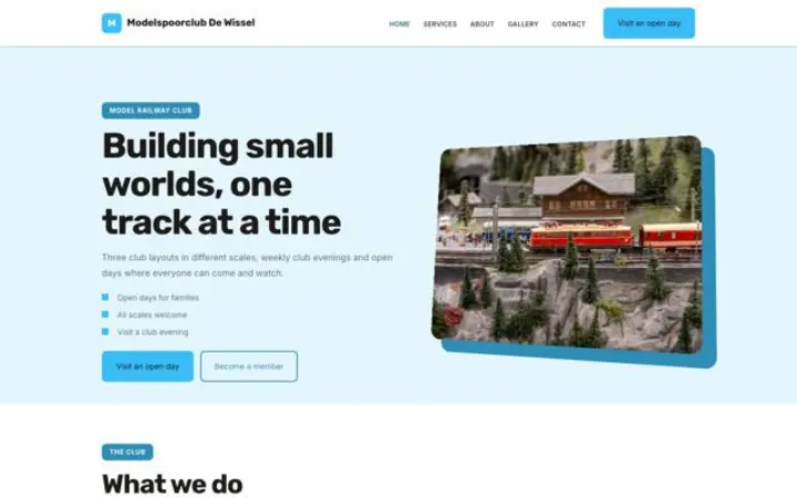 Web para club de modelismo ferroviario