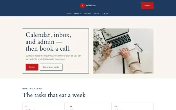 Web para asistente virtual