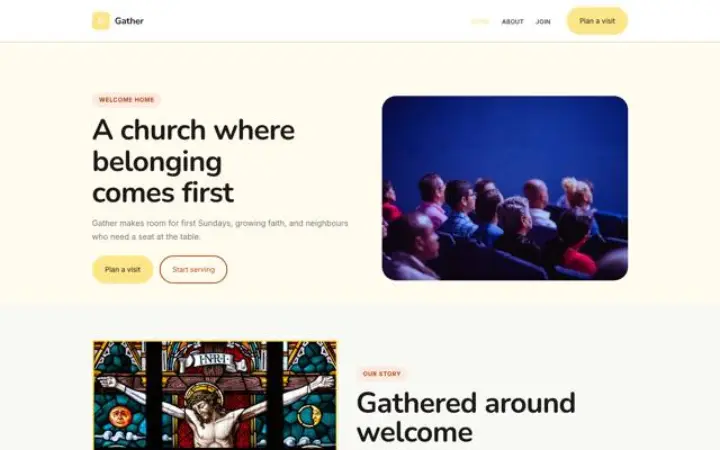 Web para iglesia